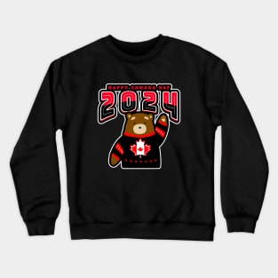 A PATRIOTIC Canada Day Bear Crewneck Sweatshirt